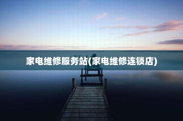 家电维修服务站(家电维修连锁店)