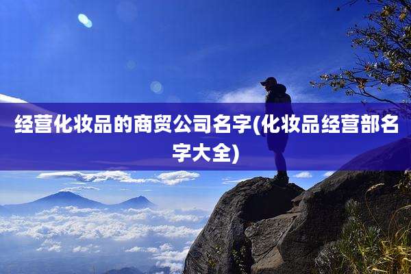 经营化妆品的商贸公司名字(化妆品经营部名字大全)