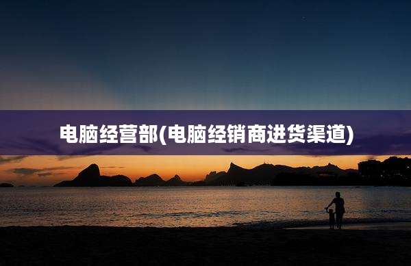 电脑经营部(电脑经销商进货渠道)