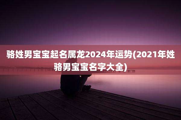 骆姓男宝宝起名属龙2024年运势(2021年姓骆男宝宝名字大全)