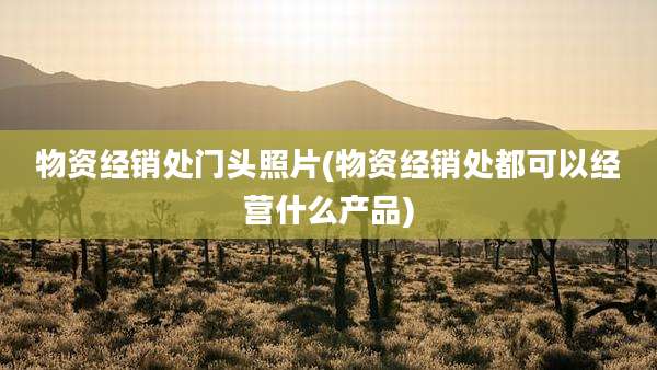 物资经销处门头照片(物资经销处都可以经营什么产品)