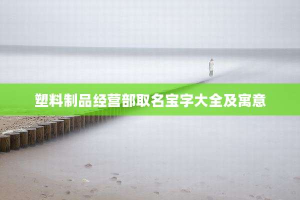 塑料制品经营部取名宝字大全及寓意