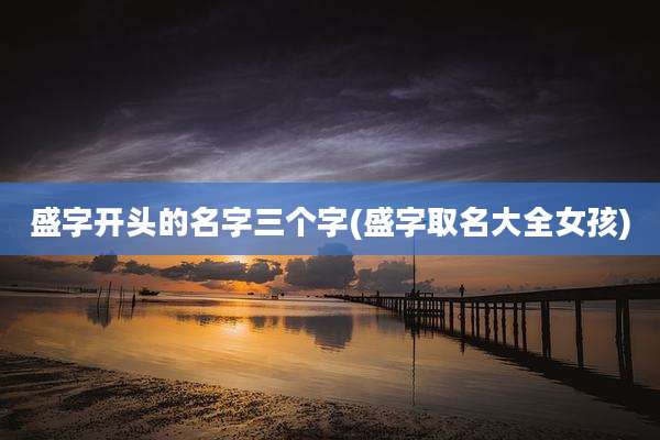 盛字开头的名字三个字(盛字取名大全女孩)