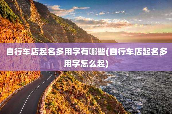 自行车店起名多用字有哪些(自行车店起名多用字怎么起)