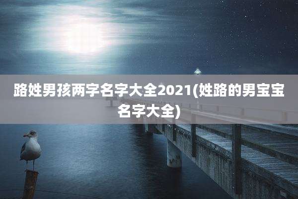 路姓男孩两字名字大全2021(姓路的男宝宝名字大全)