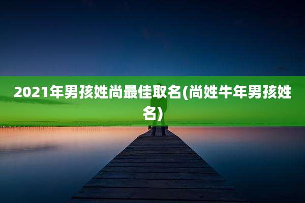 2021年男孩姓尚最佳取名(尚姓牛年男孩姓名)