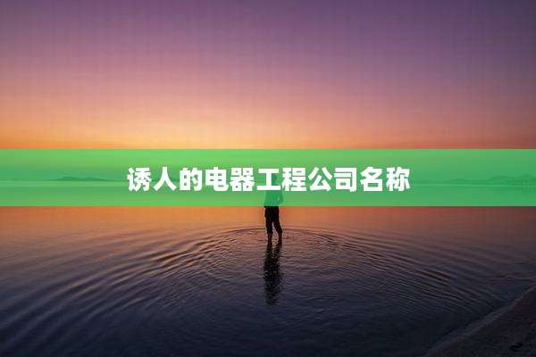 诱人的电器工程公司名称