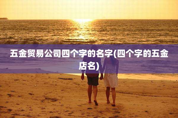 五金贸易公司四个字的名字(四个字的五金店名)