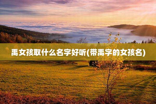 禹女孩取什么名字好听(带禹字的女孩名)