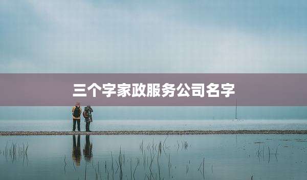 三个字家政服务公司名字