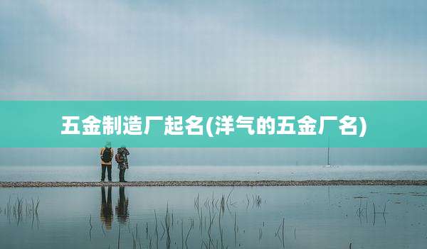 五金制造厂起名(洋气的五金厂名)