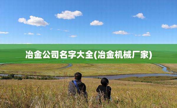 冶金公司名字大全(冶金机械厂家)