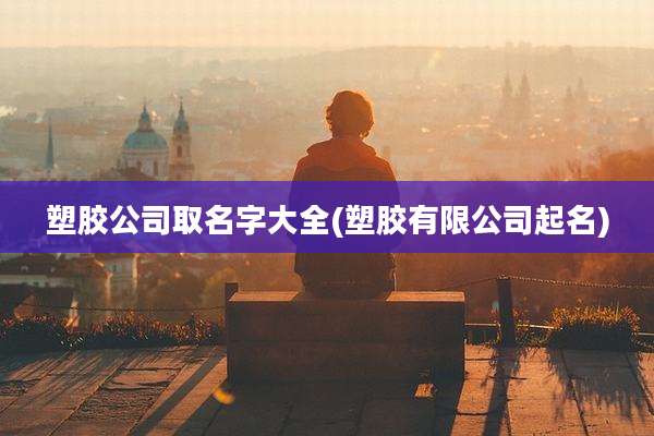 塑胶公司取名字大全(塑胶有限公司起名)