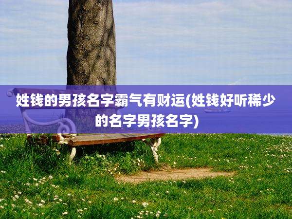 姓钱的男孩名字霸气有财运(姓钱好听稀少的名字男孩名字)