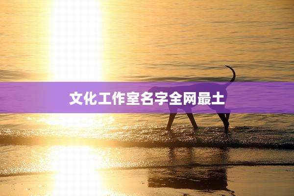 文化工作室名字全网最土
