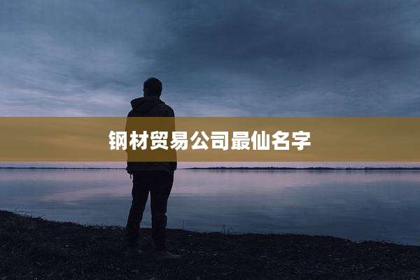 钢材贸易公司最仙名字