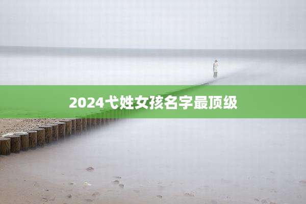 2024弋姓女孩名字最顶级
