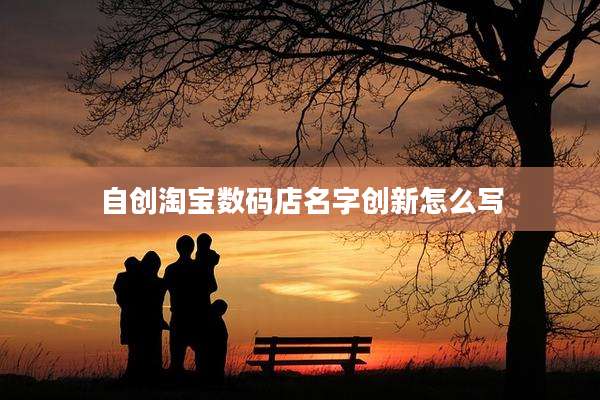 自创淘宝数码店名字创新怎么写