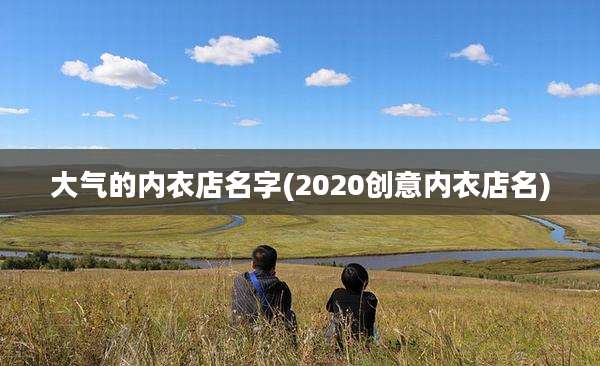 大气的内衣店名字(2020创意内衣店名)