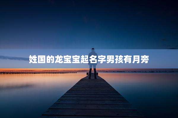 姓国的龙宝宝起名字男孩有月旁