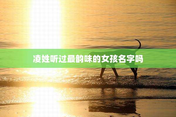 凌姓听过最韵味的女孩名字吗