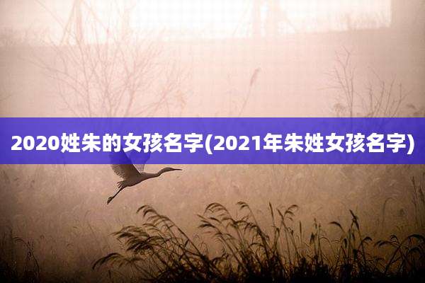 2020姓朱的女孩名字(2021年朱姓女孩名字)
