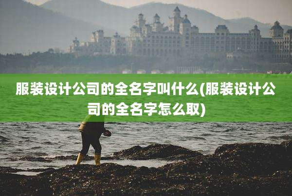 服装设计公司的全名字叫什么(服装设计公司的全名字怎么取)