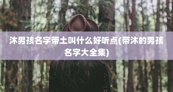 沐男孩名字带土叫什么好听点(带沐的男孩名字大全集)