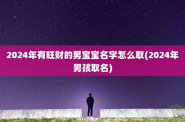 2024年有旺财的男宝宝名字怎么取(2024年男孩取名)
