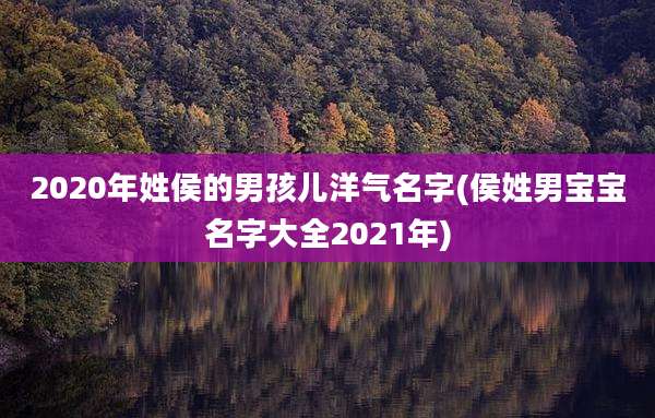 2020年姓侯的男孩儿洋气名字(侯姓男宝宝名字大全2021年)