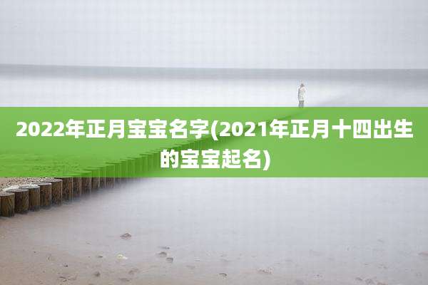 2022年正月宝宝名字(2021年正月十四出生的宝宝起名)
