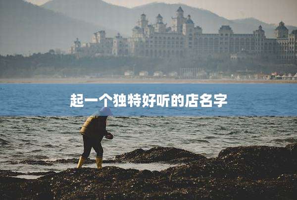 起一个独特好听的店名字