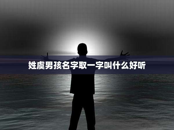 姓虞男孩名字取一字叫什么好听