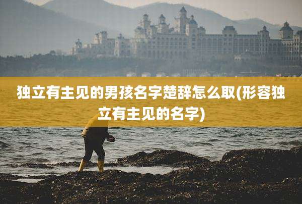 独立有主见的男孩名字楚辞怎么取(形容独立有主见的名字)