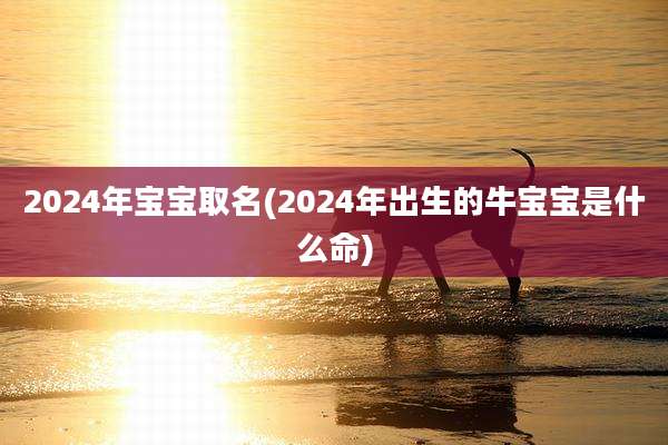 2024年宝宝取名(2024年出生的牛宝宝是什么命)