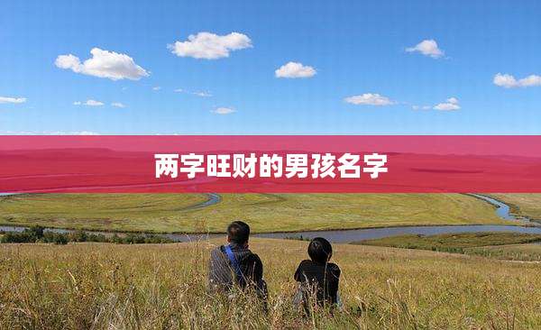 两字旺财的男孩名字