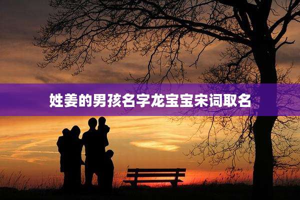 姓姜的男孩名字龙宝宝宋词取名