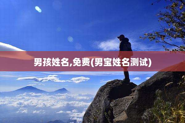 男孩姓名,免费(男宝姓名测试)