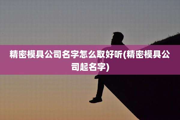 精密模具公司名字怎么取好听(精密模具公司起名字)