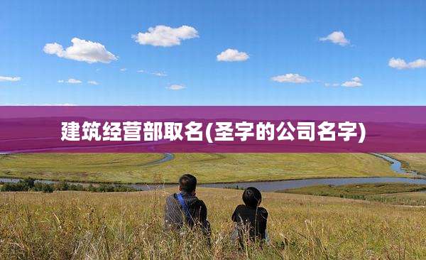 建筑经营部取名(圣字的公司名字)