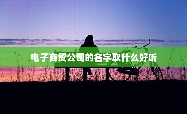 电子商贸公司的名字取什么好听