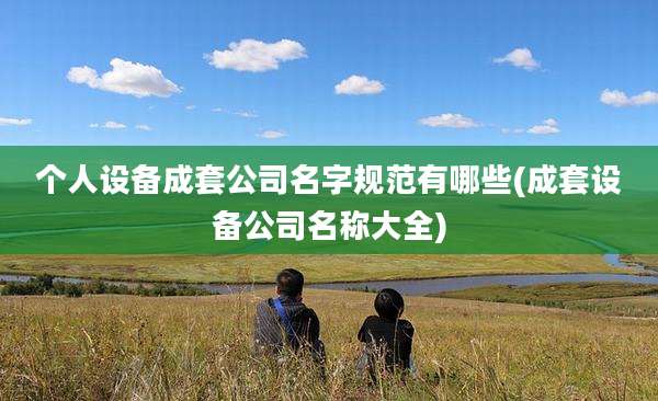 个人设备成套公司名字规范有哪些(成套设备公司名称大全)