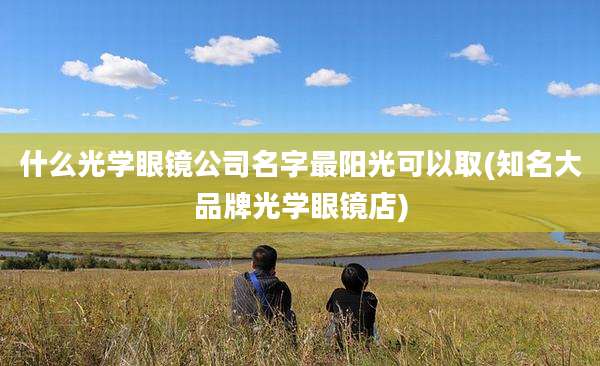 什么光学眼镜公司名字最阳光可以取(知名大品牌光学眼镜店)