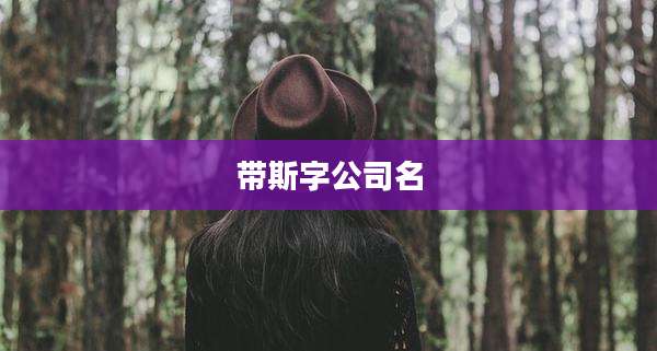 带斯字公司名