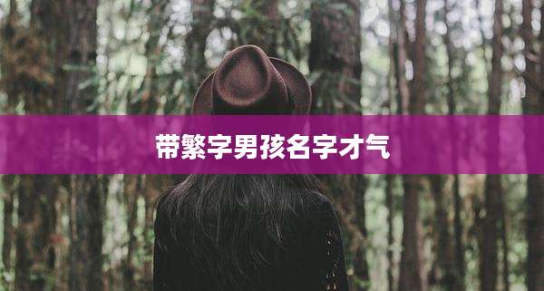 带繁字男孩名字才气