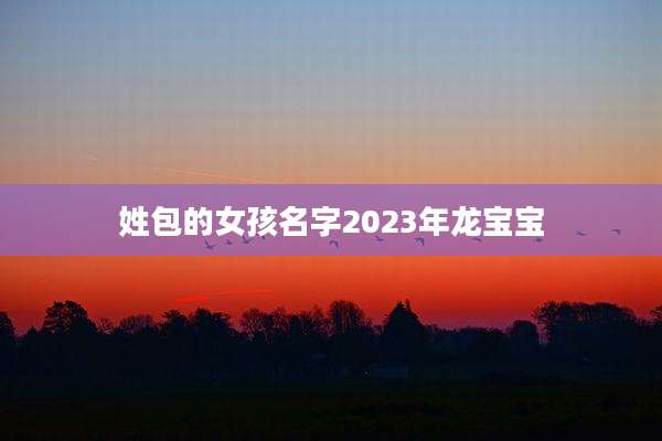 姓包的女孩名字2023年龙宝宝