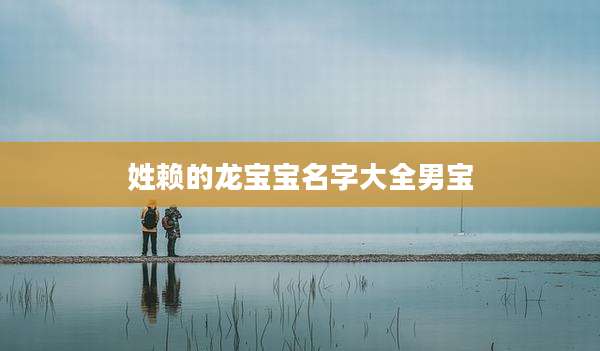姓赖的龙宝宝名字大全男宝
