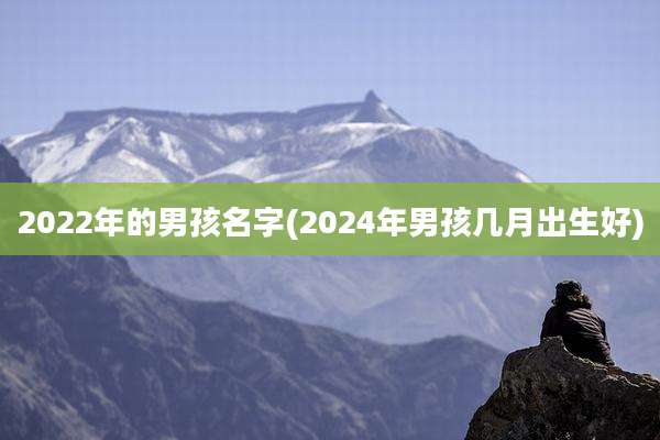 2022年的男孩名字(2024年男孩几月出生好)