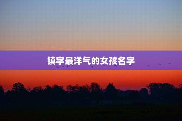 镇字最洋气的女孩名字