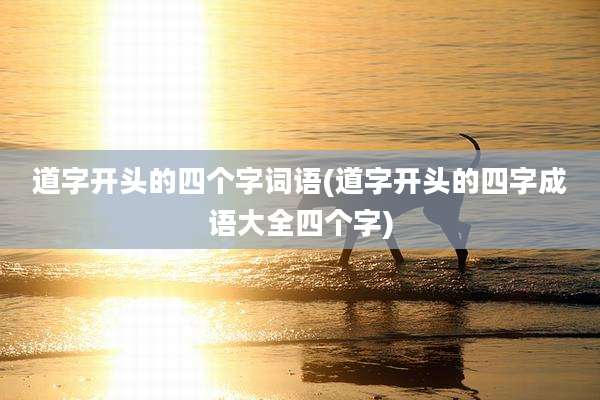 道字开头的四个字词语(道字开头的四字成语大全四个字)